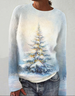 Damen Wolle/Stricken Tier Langarm Bequem Lässig Pullover