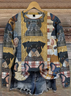 Lässig Rundhals Tier Sweatshirt