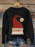 Retro Rundhals 3d Drucken Sweatshirt