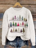 Damen Gestrickt Weihnachten Langarm Bequem Lässig Pullover