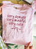 Lässig Buchstabenmuster Rundhals Kurzarm T-Shirt