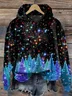Lässig Kapuze Weihnachten Sweatshirt