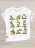 Lässig Tier Rundhals Kurzarm T-Shirt
