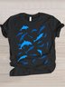 Lässig Tier Rundhals Kurzarm T-Shirt