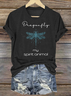 Lässig Tier Rundhals Kurzarm T-Shirt
