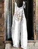Damen Ärmellos Spaghettiträger Regelmäßige Passform Lang Täglich Lässig Geblümt Normal Cami Jumpsuit