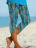 Retro Abstrakt Caprihosen Leggings