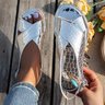 Lässig Unifarben Slip On Flach Rutschfest