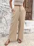 Damen Unifarben Lang Hose Lässig Frühling/Herbst Hose