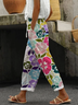 Damen Geblümt Lang Hose Lässig Frühling/Herbst Hose