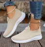 Lässig Unifarben Slip On Niedrig Slip On