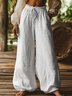 Damen Unifarben Lang Hose Lässig Frühling/Herbst Hose