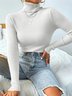 Licht Luxuriös hochwertig Pullover Herbst und Winter Haufen Ausschnitt Base Pullover Schmal Passen Dick Base Pullover