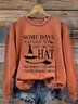 Retro Rundhals Halloween (Halloween Hut) Sweatshirt