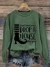 Retro Rundhals Halloween Sweatshirt