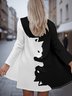 Damen Frühling/Herbst Oberbekleidung Retro Tier Langarm V-Ausschnitt Jacke