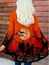 Damen Frühling/Herbst Oberbekleidung Retro Halloween Langarm V-Ausschnitt Jacke
