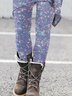 Damen Halloween Retro Alle Jahreszeiten Lang Leggings