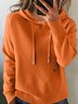 Damen Unifarben Langarm Bequem Retro Pullover