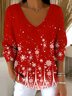 Damen Baumwolle Farbverlauf Langarm Bequem Lässig Pullover
